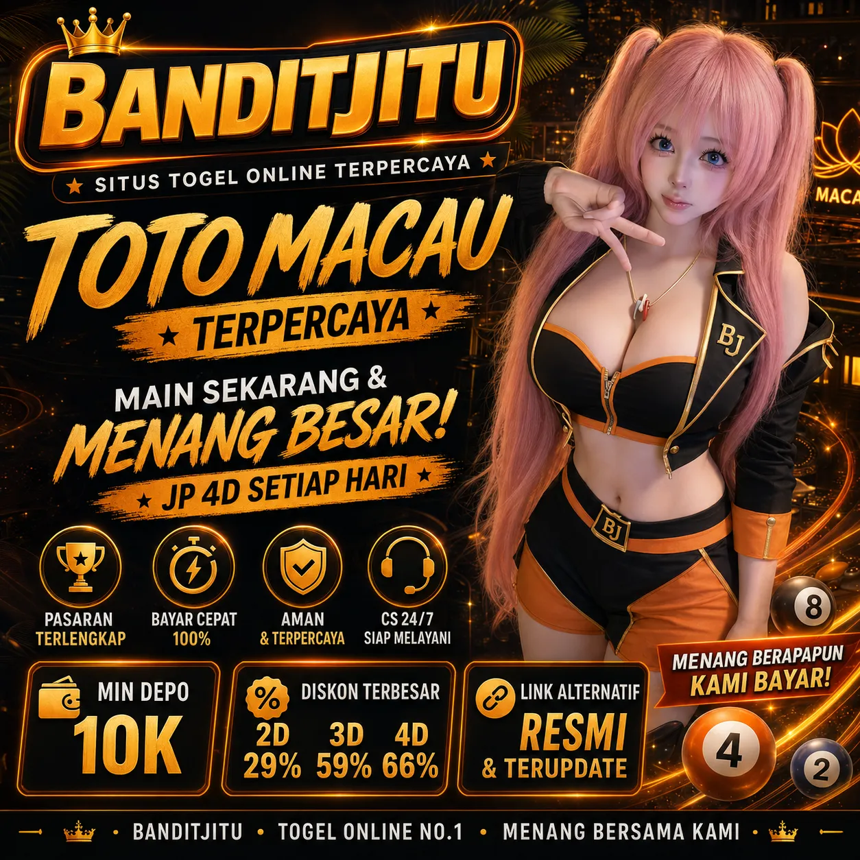 BANDITJITU | Buka, Pilih, dan Nikmati Permainannya
